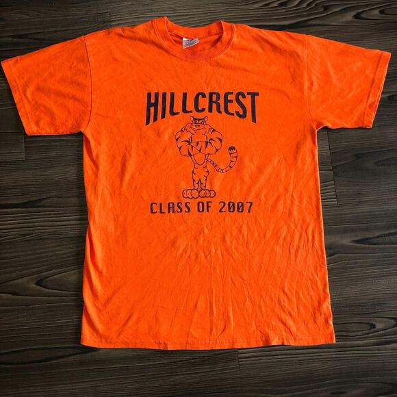 Vintage Orange Class Of 2007 Hillcrest Tiger Graphic Tee - Picture 1 of 3